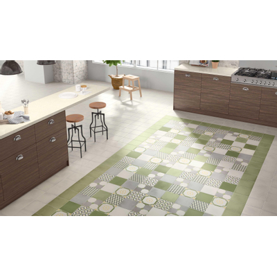 Ceralto Gravo Urban Vloertegel - 19.7x19.7cm - 8.3mm - Funflowers lime