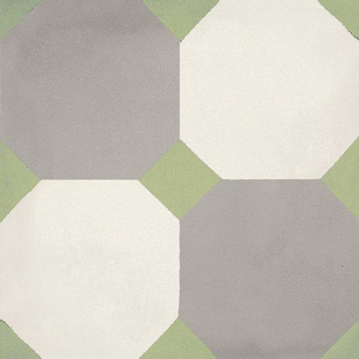 JOS. Hidro Carrelage de sol - 19,7x19,7cm - 8,3mm - vert à côtés