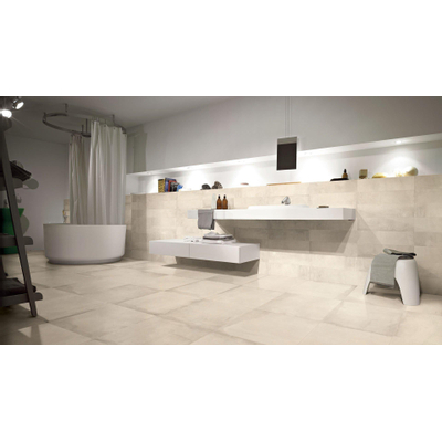Ceralto Mavira Rock Carrelage de sol et mural 60x60cm 10mm rectifié R10 grès cérame White