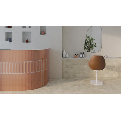 Vtwonen Shapes Carreau mural - 7,5x30cm - rond - brillant toffee