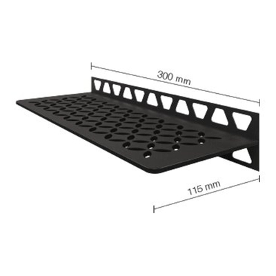 Schluter étagère florale 30,x11,5cm anthracite foncé