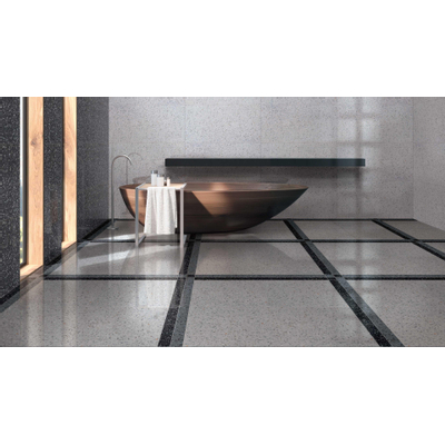Ceralto Saxum Carrelage de sol et de mur 60x60cm 10mm rectifié R9 grès cérame Bianco