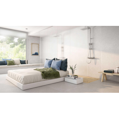 Roca Weekend Carreau mural 30x90cm 10mm rectifié pâte blanche Gris