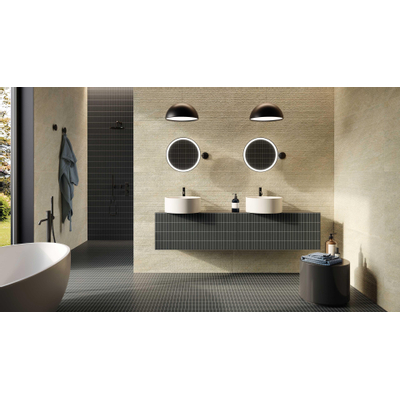 Ceralto Micello Uno Carrelage mosaïque - 30x30cm - 9,0mm - rectifié - beige