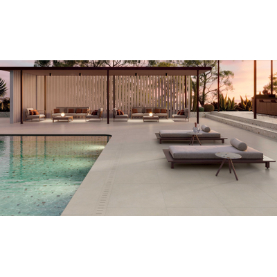 Ceralto Amaro Facet Carreau de sol - 120x120cm - 9.0mm - rectifié - Tortora