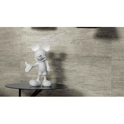 Serenissima Travertini Due Carrelage de sol et mural 60x60cm 9.5mm rectifié R10 porcellanato mat greige (gris)