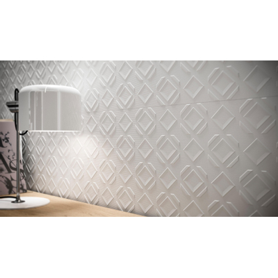 Colorker Pulsar Carrelage mural - 31.6x100cm - 10.4mm - White mat