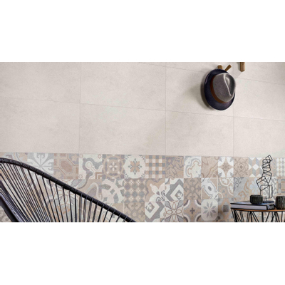 Colorker Neolith Carreau mural 32x100cm 9.7mm rectifié pâte blanche Moon