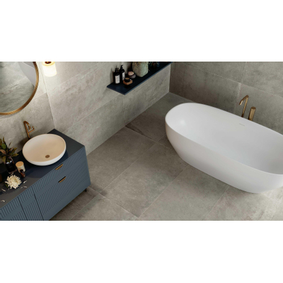 Serenissima Promenade Carrelage de sol et de mur 30x60cm 10mm rectifié R10 grès cérame Argento