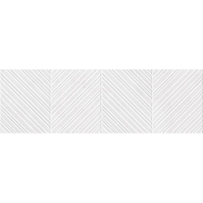 Colorker Premiere Carrelage mural décor - 31.6x100cm - 10.4mm - rectifié - Aquila White mat (blanc)