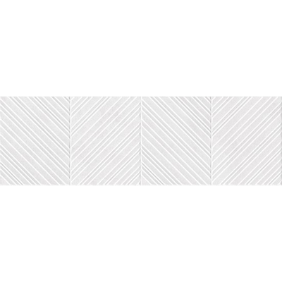 Colorker Premiere Wandtegel Decor - 31.6x100cm - 10.4mm - gerectificeerd - mat Aquila white (wit)