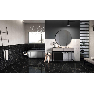 Vtwonen Tegels Classic Vloertegel - 74x74cm - 10.0mm - gerectificeerd - Black