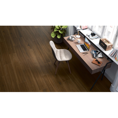 Ceralto Salerno Wood Vloertegel - 25x150cm - 9.0mm - gerectificeerd - Walnut