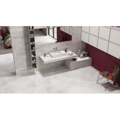 Rondine Volcano Carrelage de sol 1000X1000 White 8,5mm Mat Ret.R10