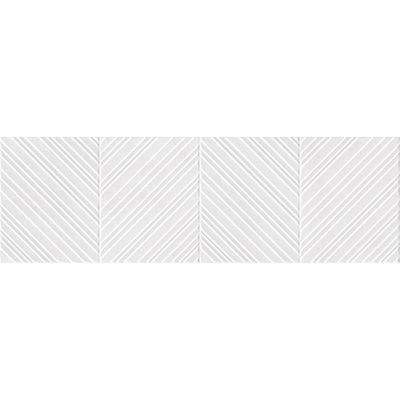 Colorker Premiere Carrelage mural décor - 31.6x100cm - 10.4mm - rectifié - Aquila White mat (blanc)