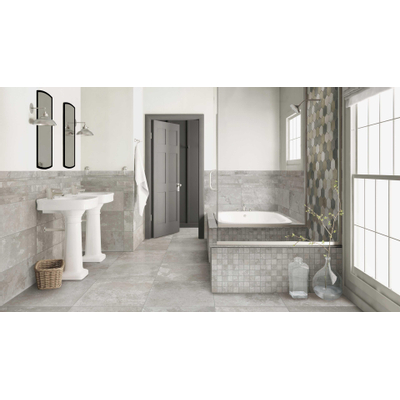 Ceralto Sylvaro Fine Bandes de carreaux pour mur 30x60cm 10mm R10 grès cérame Light Grey