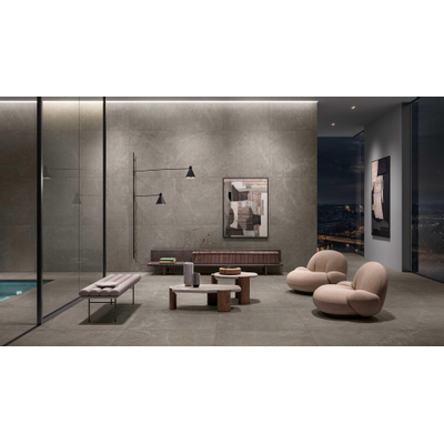Ceralto Dorsena Facet Carrelage de sol - 100x100cm - 8.5mm - rectifié - gris