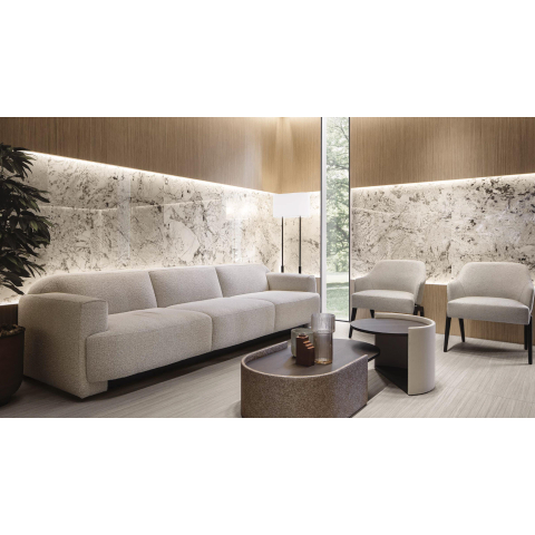 Ceralto Alabro Vein Carreau de sol - 60x120cm - 6.0mm - rectifié - Glacier SW856364