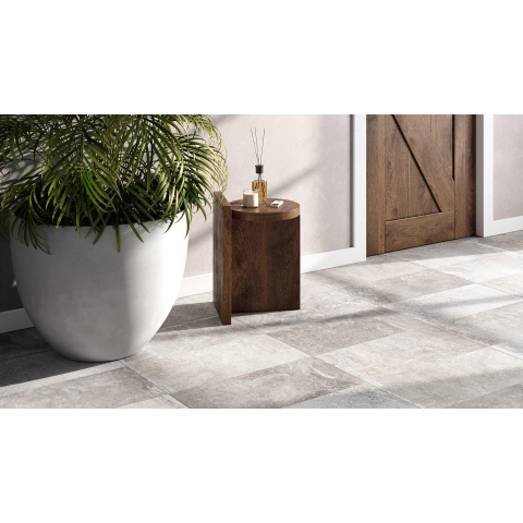 Ceralto Inlay Square Carreau de sol - 60x60cm - 8.5mm - rectifié - gris SW854146