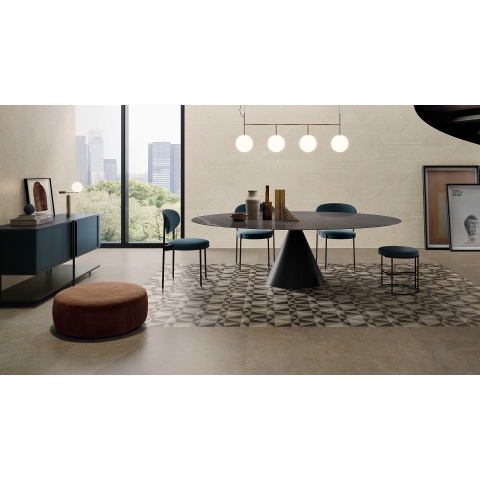 Ceralto Micello Soft Carreau de sol - 80x80cm - 9.0mm - rectifié - taupe SW498133