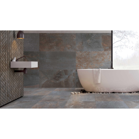 Ceralto Structo Urban Carreau de sol - 60x60cm - 9.5mm - rectifié - Multicolore SW892551