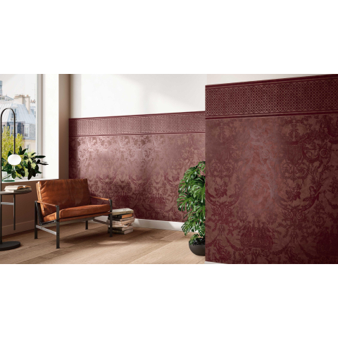 Ceralto Spectra Decor-strip - 30x60cm - 10.0mm - gerectificeerd - Bordeaux SW723488