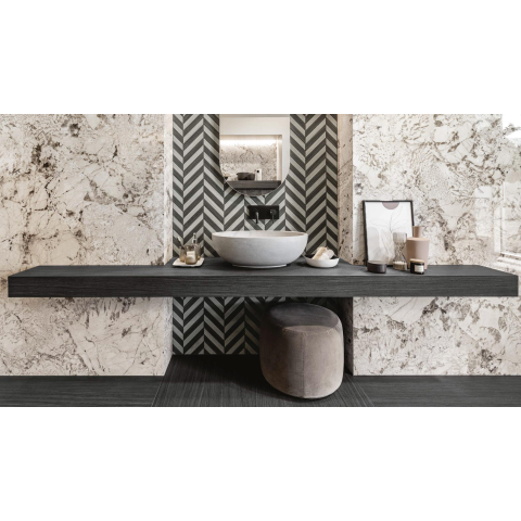 Ceralto Alabro Vein Carreau de sol - 60x120cm - 6.0mm - rectifié - Glacier SW856364