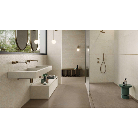 Ceralto Micello Soft Carreau de sol - 80x80cm - 9.0mm - rectifié - taupe SW498133