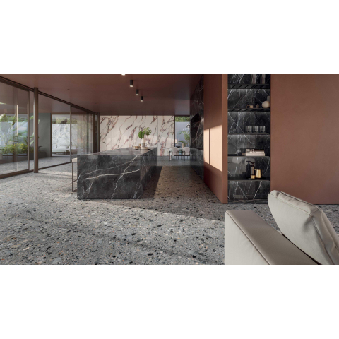 Ceralto Amaro Facet Carreau de sol - 80x80cm - 9.0mm - rectifié - Fiamma SW856264