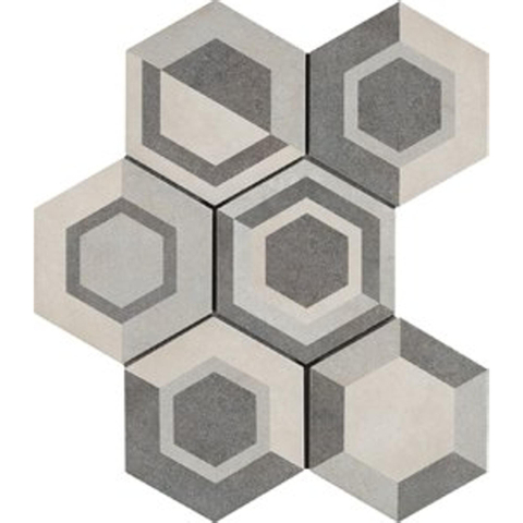 Ragno Rewind Carrelage mural 21x18.2cm Vanilla hexagon SW24130