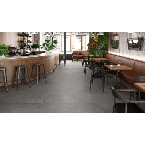 Ceralto Velario Marble Carrelage de sol - 59.5x59.5cm - 8.8mm - rectifié - Graphite SW877850