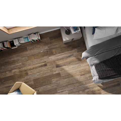 Ceralto Borello Grain Carrelage de sol - 20x120cm - 10.3mm - rectifié - noce soft SW295307