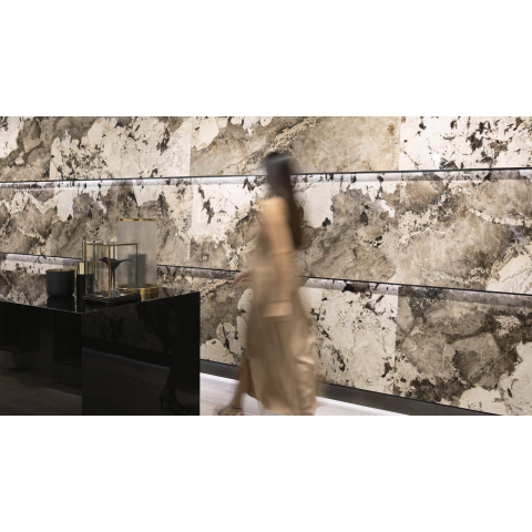 Ceralto Alabro Vein Carrelage de sol - 120x120cm - 6.0mm - rectifié - Flame SW856321