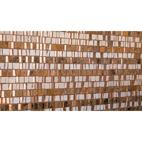 Ceralto Fenera Mosaic Carreau mosaïque - 30x30.5cm - 5.0mm - Brun - par pièce SW798696