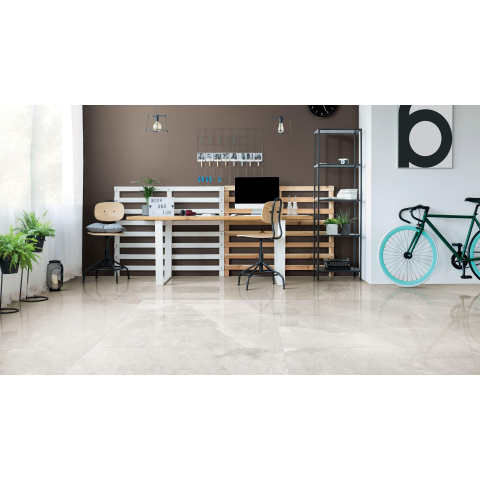 Ceralto Alabro Vein Carrelage de sol - 120x120cm - 6.0mm - rectifié - blanc or SW856265