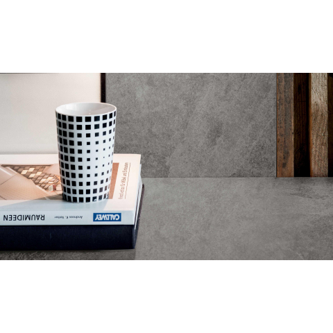 Ceralto Fragmenta Square Carreau de sol - 120x120cm - 6.0mm - rectifié - Cenere SW798699