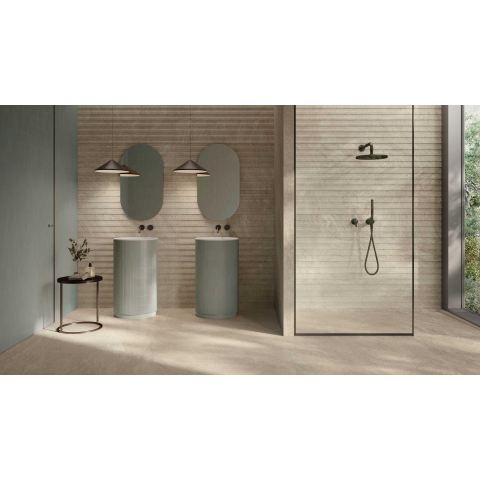 Ceralto Micello Uno Carrelage de sol - 120x120cm - 9.0mm - rectifié - Taupe SW917665