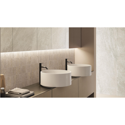 Ceralto Micello Uno Carreau de sol - 60x120cm - 9,0mm - rectifié - Blanc SW917687