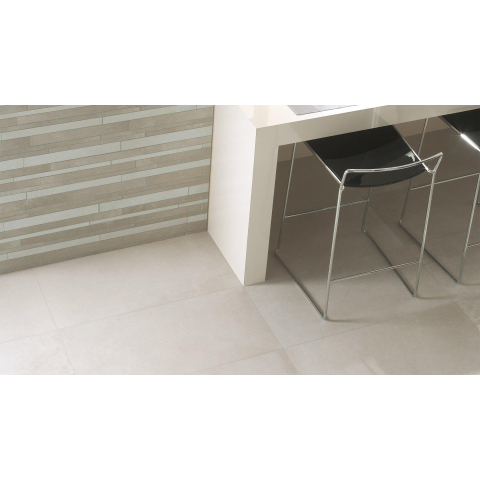 Flaviker Ceralto Vlakto Urban Lattes de carrelage 10mm R9 grès cérame Blanc WTW12461