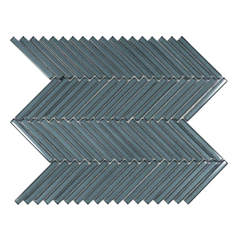 Ceralto Merano Mosaic Carreau mosaïque - 28.5x30.5cm - 8.0mm - brillant bleu SW917688