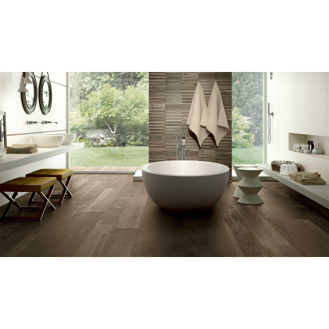 Ceralto Nocera Edge Carreau de sol - 20x120cm - 10.0mm - rectifié - Nut SW917519