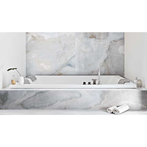 Ceralto Alabro Vein Carrelage de sol - 60x60cm - 10.0mm - rectifié - Bleu SW717458