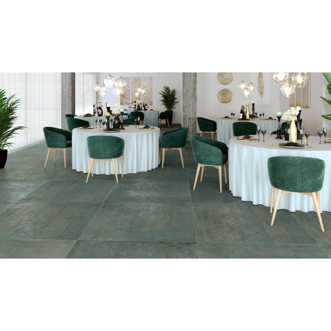Ceralto Briano Urban Carreau de sol - 120x120cm - 10.0mm - rectifié - Verderame SW497012