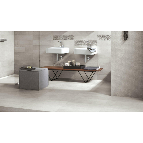 Ceralto Orsini Concrete Carrelage de sol - 30x60cm - 9.5mm - rectifié - Bianco WTW12456