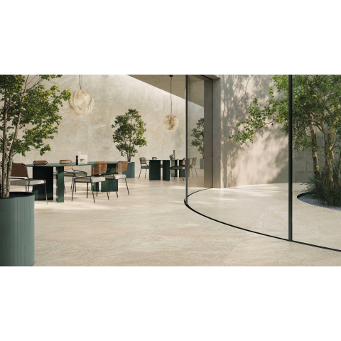 Ceralto Micello Uno Carreau de sol - 80x80cm - 9.0mm - rectifié - Beige SW917668