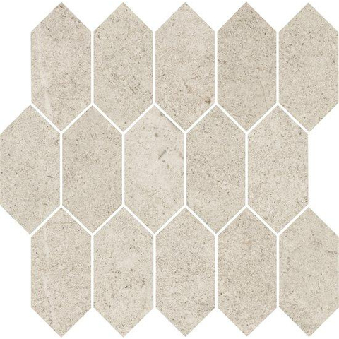 Ceralto Dorsena Facet Mozaïektegel - 30x30cm - hexagon - 9.5mm - White mat SW892491