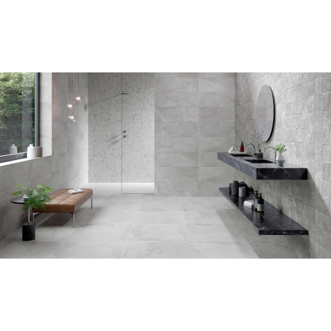 Ceralto Cedrino Matte Carrelage de sol - 60x60cm - 9.5mm - rectifié - gris SW543630