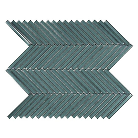 Ceralto Merano Mosaic Mozaïektegel - 28.5x30.5cm - 8mm - Green glans SW917692