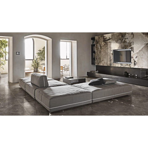 Ceralto Alabro Vein Carrelage de sol - 120x120cm - 6.0mm - rectifié - Flame SW856321