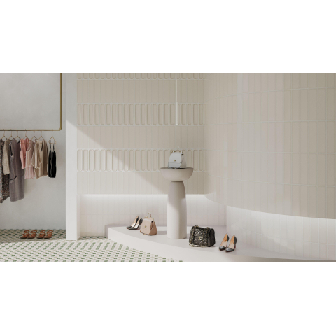 Vtwonen Shapes wandtegel - 7.5x30cm - 8.5mm - rechthoek - glans greige (beige) SW856298